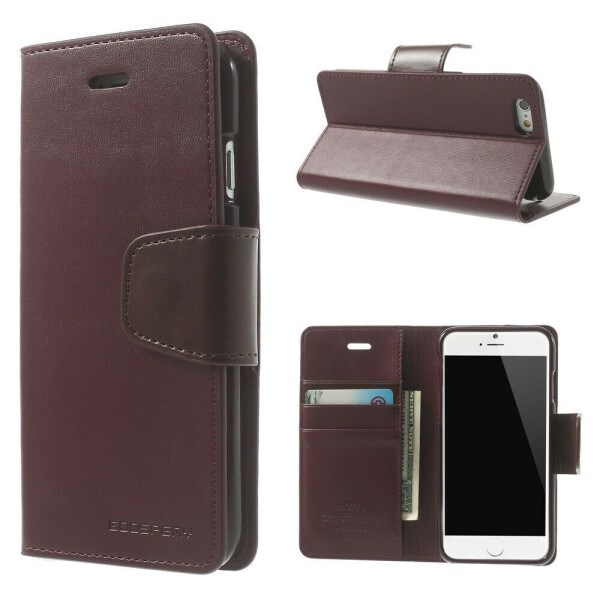 

Чехол-книжка Mercury Sonata Diary для iPhone 6/6s - Wine Red