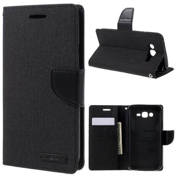 

Чехол MERCURY Canvas Diary для Samsung Galaxy J7 (J700) / J7 Neo (J701) - Black