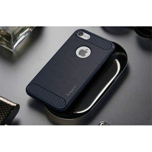 

Силиконовый чехол IPAKY Brushed TPU для iPhone 7 - Dark Blue