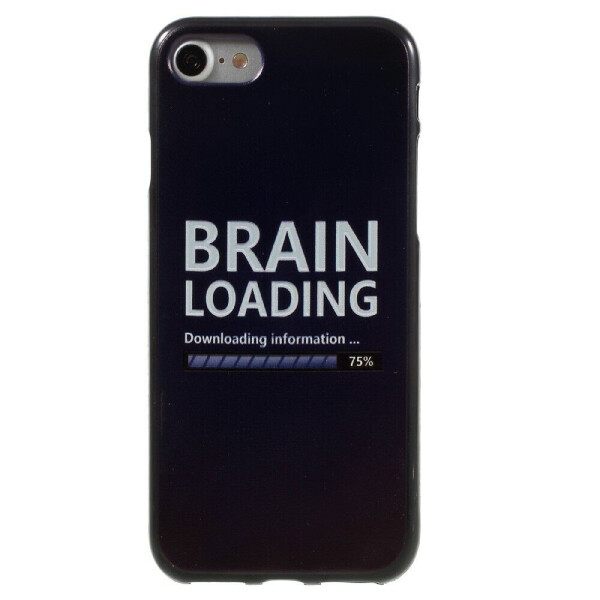 

Силиконовый чехол Deexe Black Style для iPhone 7 / iPhone 8 - Brain Loading