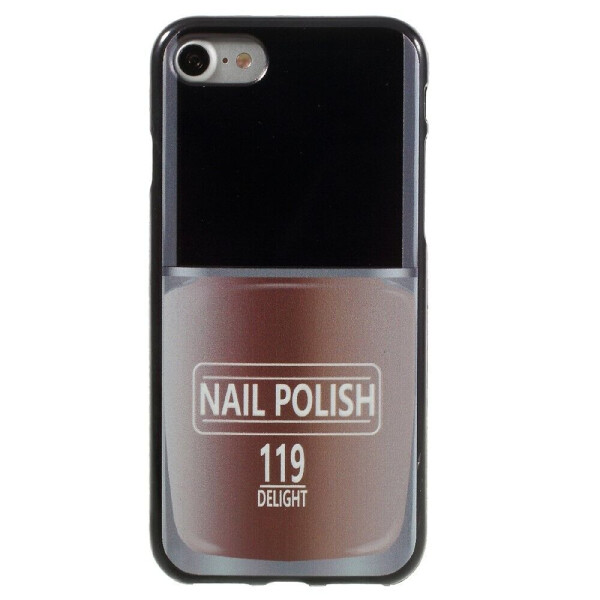 

Силиконовый чехол Deexe Black Style для iPhone 7 / iPhone 8 - Nail Polish 119