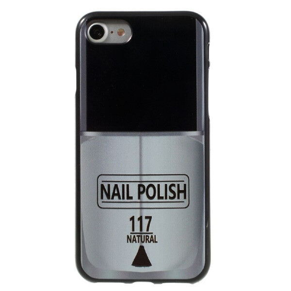 

Силиконовый чехол Deexe Black Style для iPhone 7 / iPhone 8 - Nail Polish 117