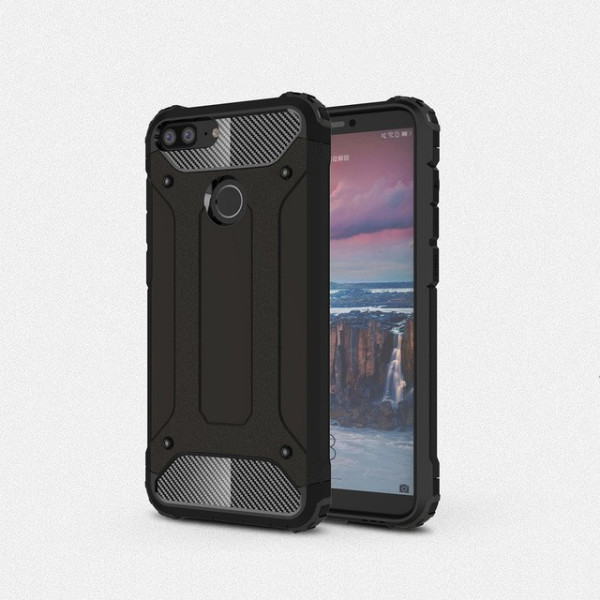 

Чехол бронированный противоударный TPU+PC Immortal для Huawei Honor 9 Lite (Черный) (583973)