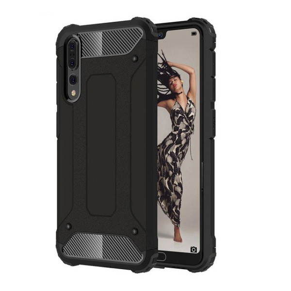 

бронированный противоударный TPU+PC Immortal для Huawei P20 Pro (Черный) (583985)