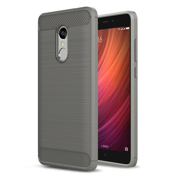 

Силиконовый чехол UniCase Carbon для Xiaomi Redmi Note 4 / Note 4X - Grey
