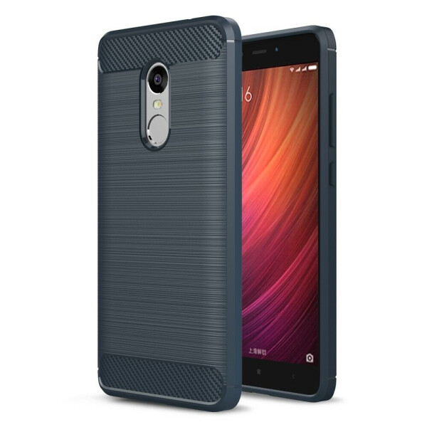 

Силиконовый чехол UniCase Carbon для Xiaomi Redmi Note 4 / Note 4X - Dark Blue