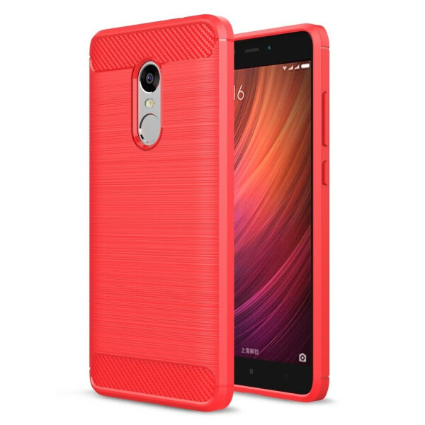 

Силиконовый чехол UniCase Carbon для Xiaomi Redmi Note 4 / Note 4X - Red