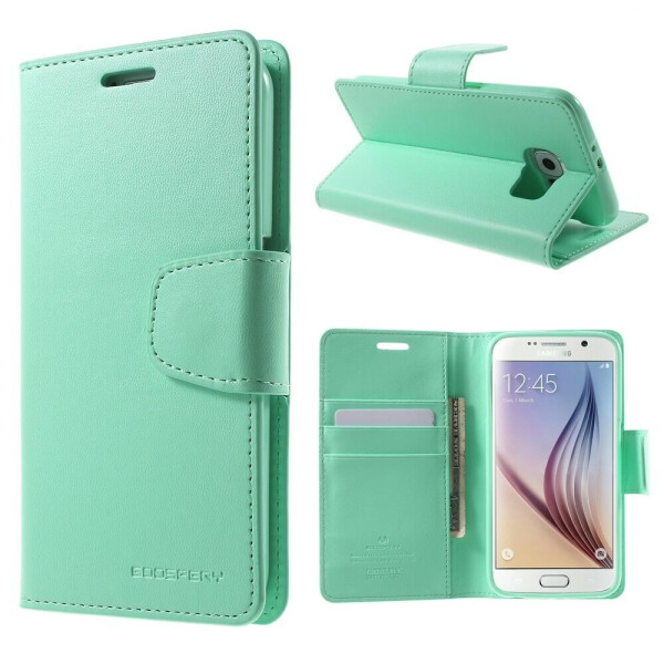 

Чехол-книжка MERCURY Sonata Diary для Samsung Galaxy S6 (G920) - Cyan