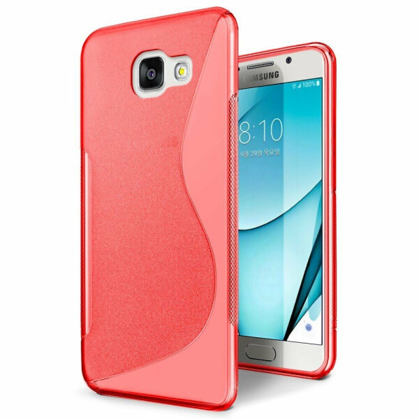 

Силиконовый чехол Deexe S Line для Samsung Galaxy A3 2017 (A320) - Red