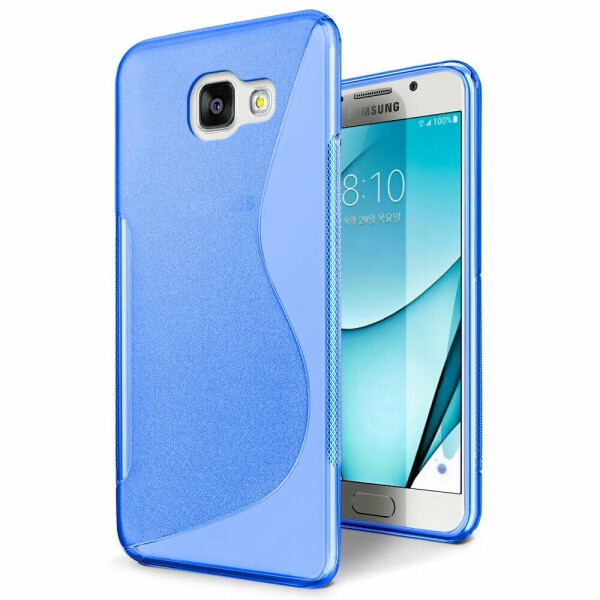 

Силиконовый чехол Deexe S Line для Samsung Galaxy A3 2017 (A320) - Blue