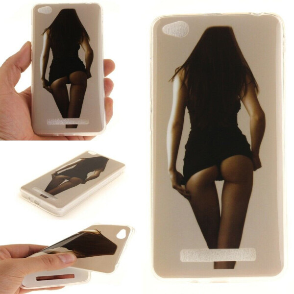 

Силиконовый (TPU) чехол Deexe Life Style для Xiaomi Redmi 4A - Girl Pattern