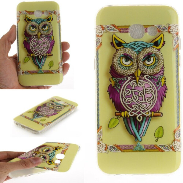 

Силиконовый (TPU) чехол Deexe Life Style для Samsung Galaxy A3 2017 (A320) - Happy Owl