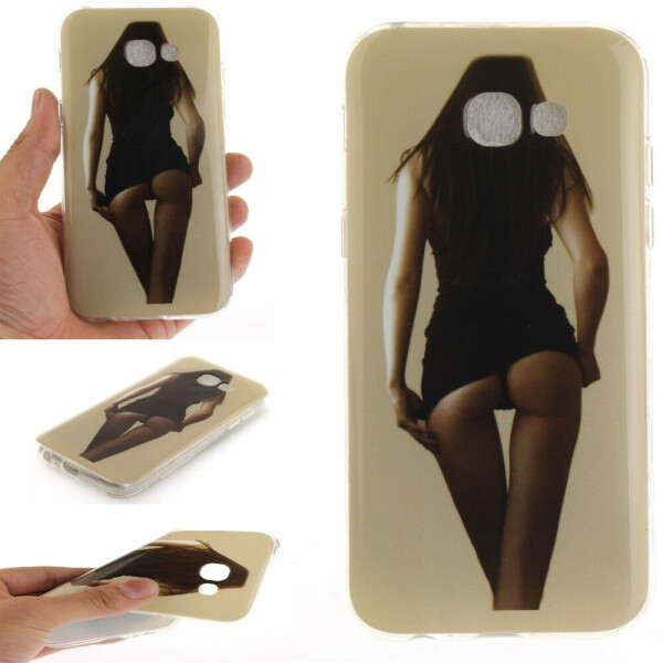 

Силиконовый (TPU) чехол Deexe Life Style для Samsung Galaxy A3 2017 (A320) - Girl Bite Me