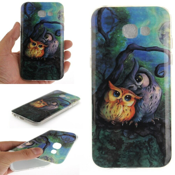

Силиконовый (TPU) чехол Deexe Life Style для Samsung Galaxy A3 2017 (A320) - Owl's Family
