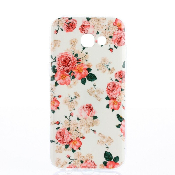 

Силиконовый (TPU) чехол Deexe Life Style для Samsung Galaxy A3 2017 (A320) - Rose Pattern