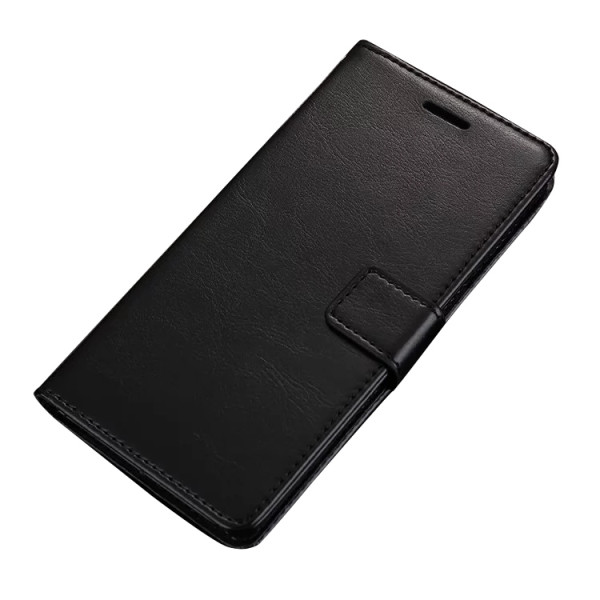 

Чехол кожаный книжка с визитницей для Meizu 15 (Черный) (586872)