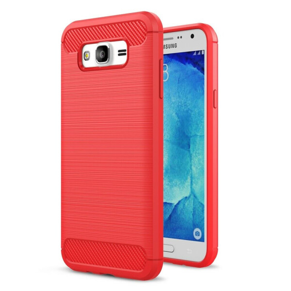 

Защитный чехол UniCase Carbon для Samsung Galaxy J7 (J700) / J7 Neo (J701) - Red