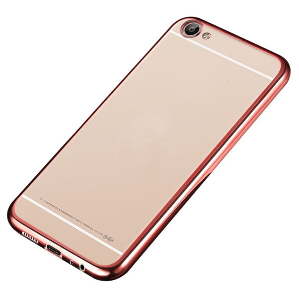

Силиконовый (TPU) чехол Deexe Glossy Border для Meizu U20 - Rose Gold