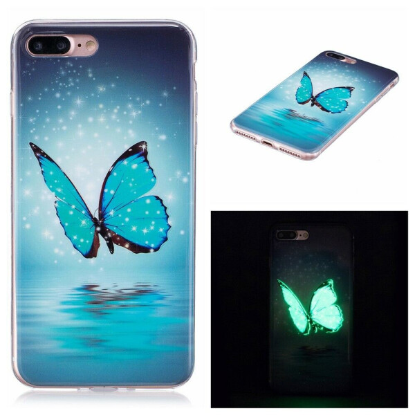 

Силиконовый (TPU) чехол Deexe LumiCase для iPhone 7 Plus / iPhone 8 Plus - Butterfly Pattern