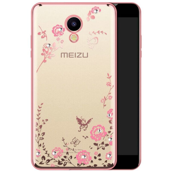 

Силиконовый (TPU) чехол Deexe Shiny Cover для Meizu M5 - Rose Gold