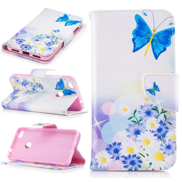 

Чехол-книжка UniCase Life Style для Huawei P8 Lite (2017) - Butterfly in Flowers