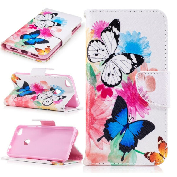 

Чехол-книжка UniCase Life Style для Huawei P8 Lite (2017) - Butterfly in Flowers B