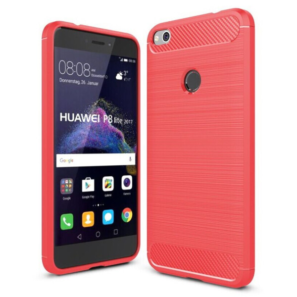 

Защитный чехол UniCase Carbon для Huawei P8 Lite (2017) - Red