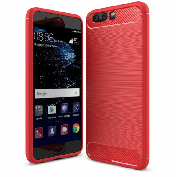 

Защитный чехол UniCase Carbon для Huawei P10 - Red