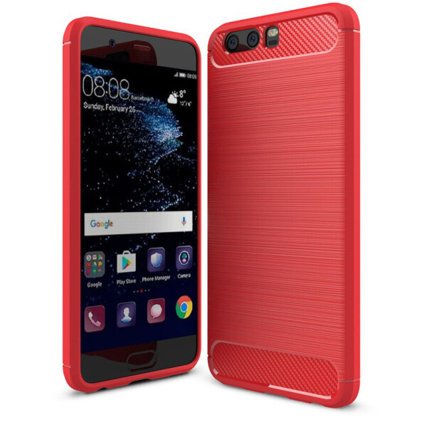 

Защитный чехол UniCase Carbon для Huawei P10 Plus - Red