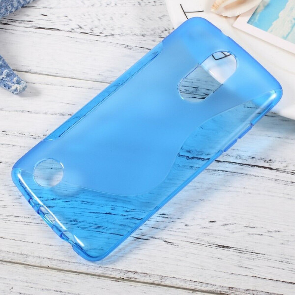 

Силиконовый (TPU) чехол Deexe S Line для LG K8 2017 - Blue