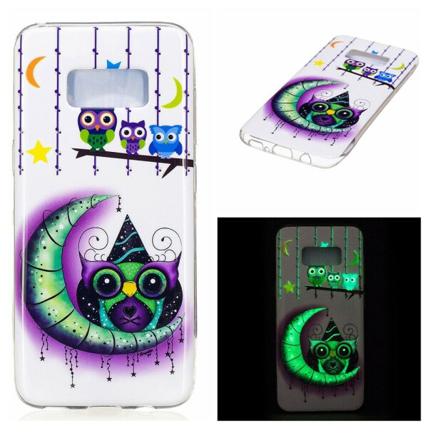 

Силиконовый (TPU) чехол Deexe LumiCase для Samsung Galaxy S8 (G950) - Owl's Family