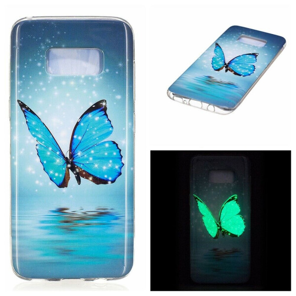 

Силиконовый (TPU) чехол Deexe LumiCase для Samsung Galaxy S8 (G950) - Blue Butterfly
