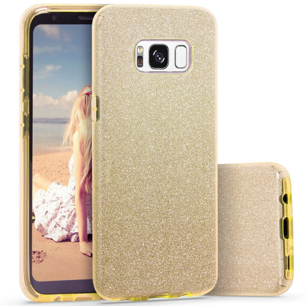 

Силиконовый (TPU) чехол UniCase Glitter Cover для Samsung Galaxy S8 (G950) - Gold