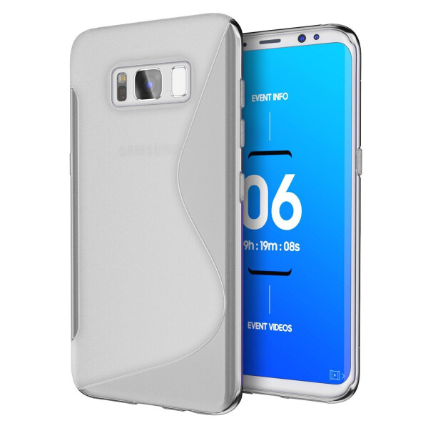 

Силиконовый (TPU) чехол Deexe S Line для Samsung Galaxy S8 Plus (G955) - Gray