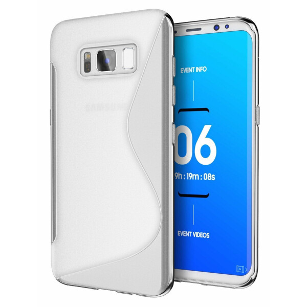 

Силиконовый (TPU) чехол Deexe S Line для Samsung Galaxy S8 Plus (G955) - Transparent
