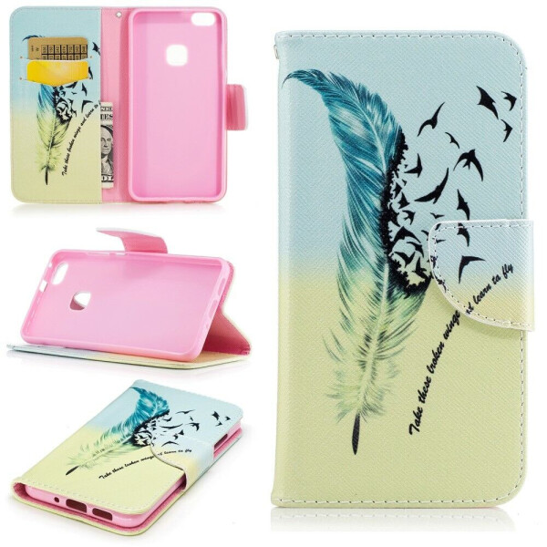 

Чехол-книжка UniCase Life Style для Huawei P10 Lite - Feather Pattern