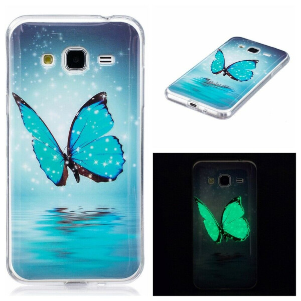 

Силиконовый (TPU) чехол Deexe LumiCase для Samsung Galaxy J3 2016 (J320) - Blue Butterfly