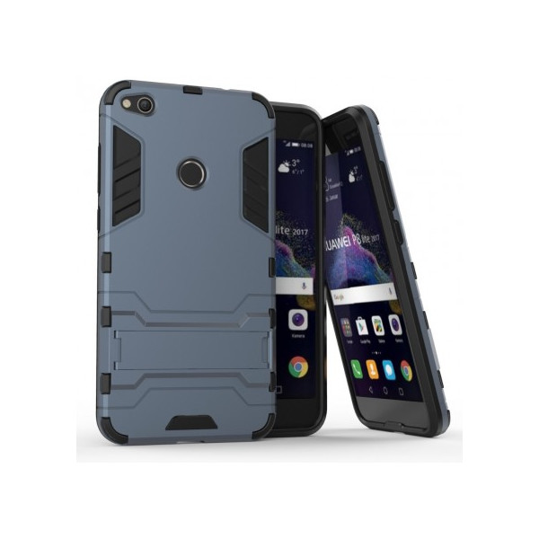 

-подставка ударопрочный Transformer для Huawei P8 Lite (2017) с мощной защитой корпуса (Серый / Metal slate) (59488)