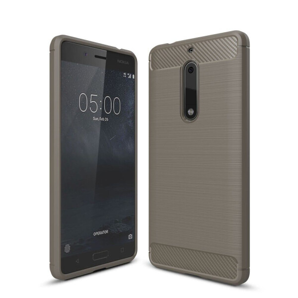 

Защитный чехол UniCase Carbon для Nokia 5 - Gray