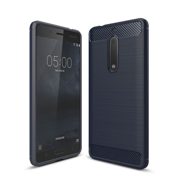 

Защитный чехол UniCase Carbon для Nokia 5 - Dark Blue