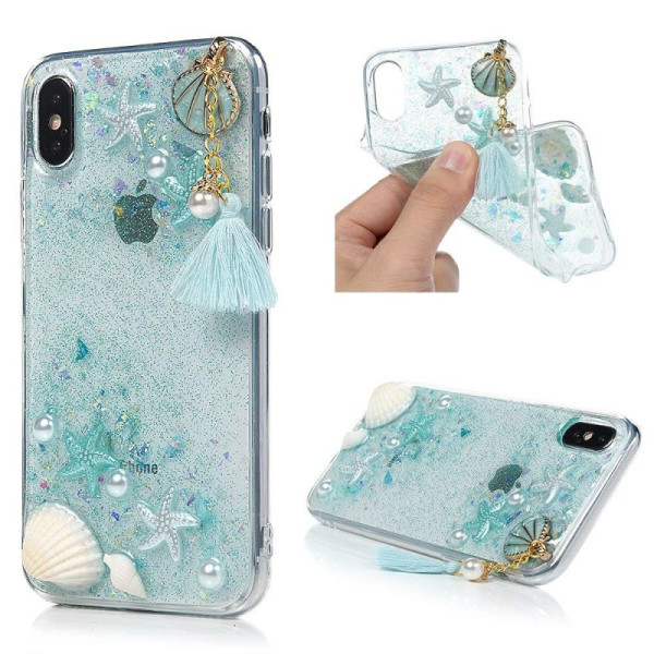 

TPU+PC Sea Beauty для Apple iPhone X (5.8") / XS (5.8") (Голубой) (597919)