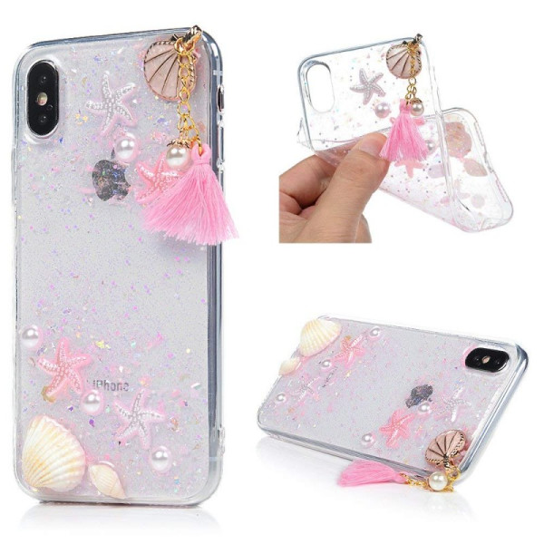 

TPU+PC Sea Beauty для Apple iPhone X (5.8") / XS (5.8") (Розовый) (597920)
