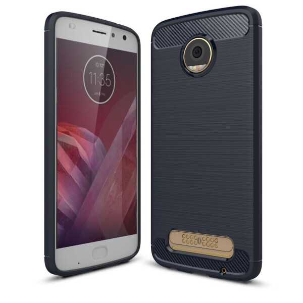 

Защитный чехол UniCase Carbon для Motorola Moto Z2 Play - Dark Blue