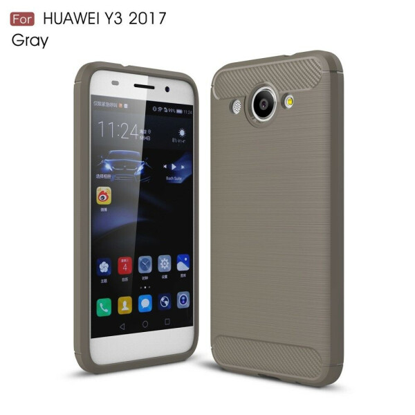 

Защитный чехол UniCase Carbon для Huawei Y3 2017 - Gray