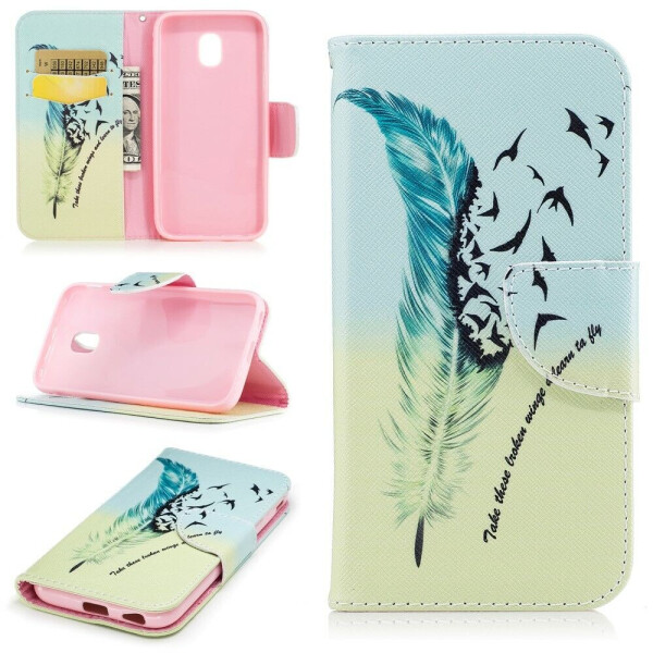 

Чехол-книжка UniCase Color Wallet для Samsung Galaxy J7 2017 (J730) - Feather Pattern