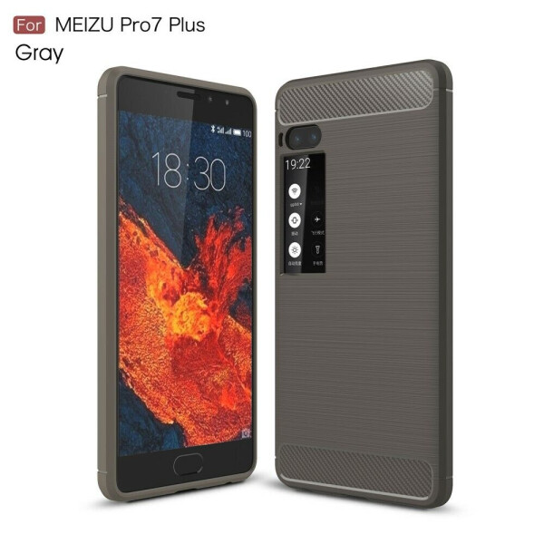 

Защитный чехол UniCase Carbon для Meizu PRO 7 Plus - Grey