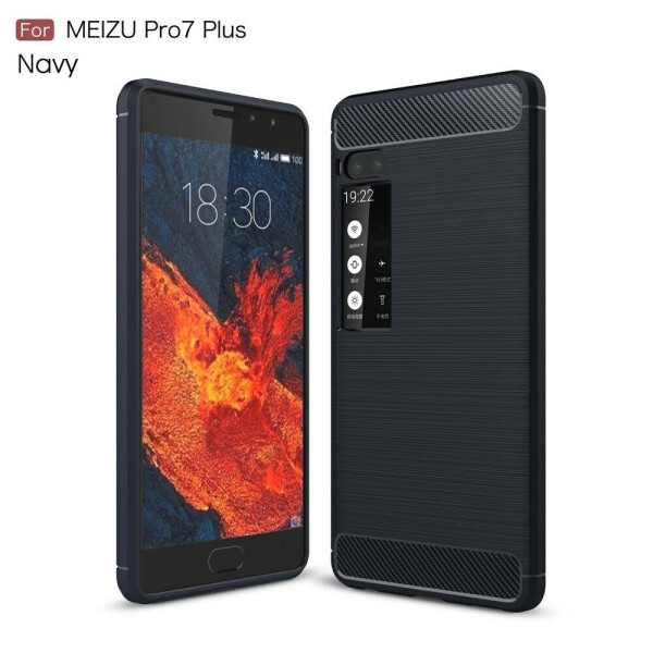 

Защитный чехол UniCase Carbon для Meizu PRO 7 Plus - Dark Blue