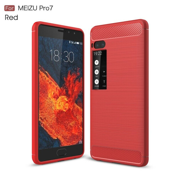 

Защитный чехол UniCase Carbon для Meizu PRO 7 - Red
