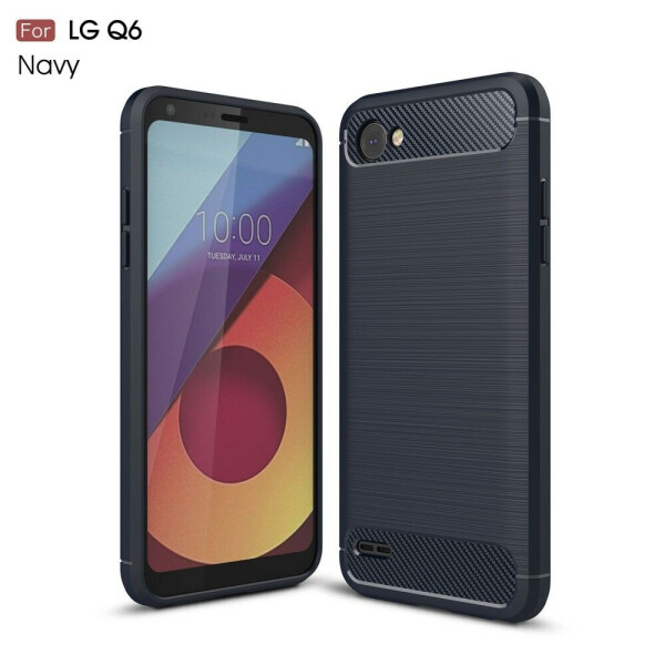 

Защитный чехол UniCase Carbon для LG Q6 / Q6a - Dark Blue