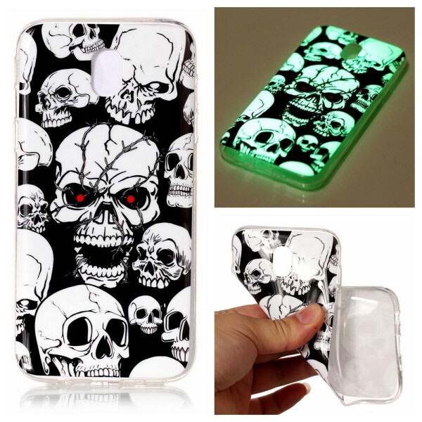 

Силиконовый (TPU) чехол Deexe LumiCase для Samsung Galaxy J3 2017 (J330) - Mystique Skulls